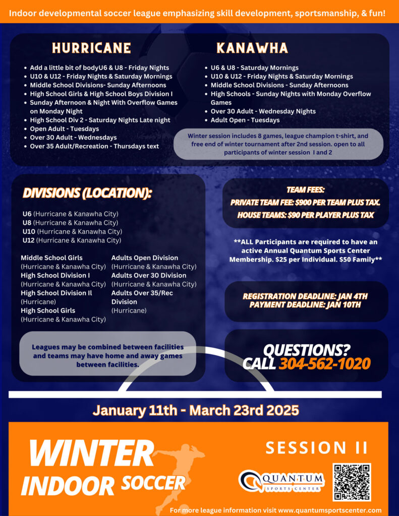 Soccer Leagues at Quantum Sports Center